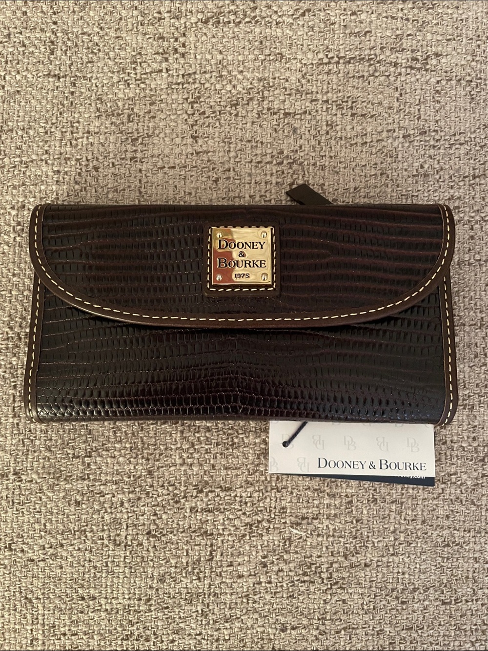 Dooney & Bourke Lizard Continental Clutch